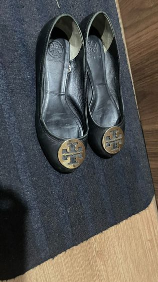 ขายรองเท้า Tory Burch Black Reva Ballet Flats มือสอง รูปที่ 2