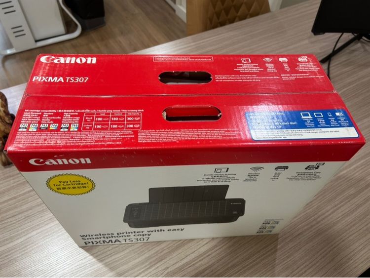 Canon เครื่องพิมพ์อิงค์เจ็ท PIXMA รุ่น TS307 พร้อมหมึกแท้ในกล่อง 1 ชุด (PR1-000584) รูปที่ 2