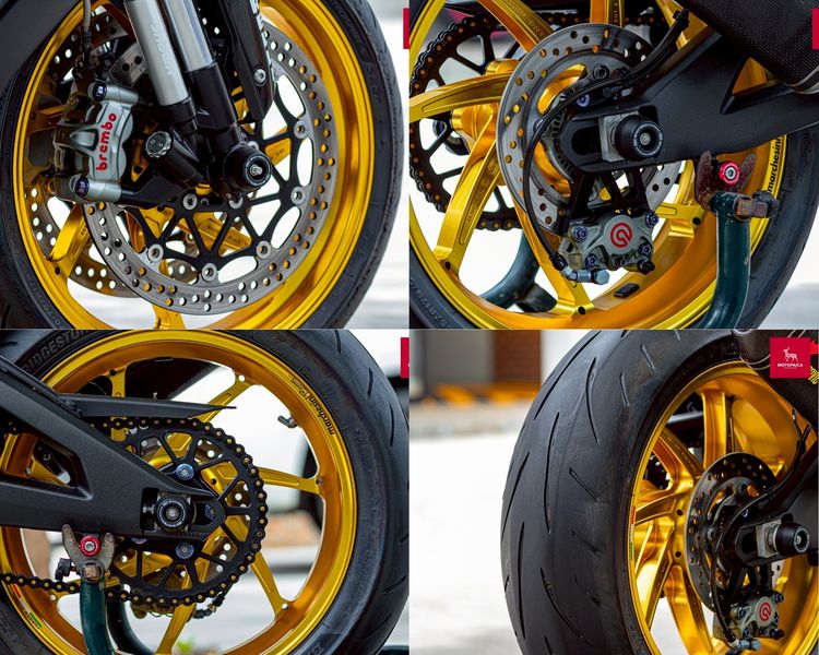 Kawasaki Ninja ZX-10R ปี2021 ท่อAkrapovic ล้อมาเชส แต่งสี่แสน รูปที่ 11