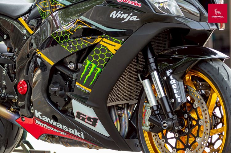 Kawasaki Ninja ZX-10R ปี2021 ท่อAkrapovic ล้อมาเชส แต่งสี่แสน รูปที่ 9