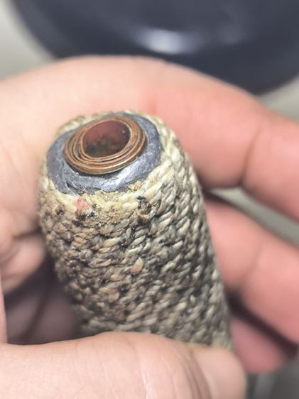 ตะกรุดหลวงพ่อทบ วัดชนแดน ยุคต้นลายชานหมาก ตะกั่ว ทองแดงฝาบาตร รูปที่ 6