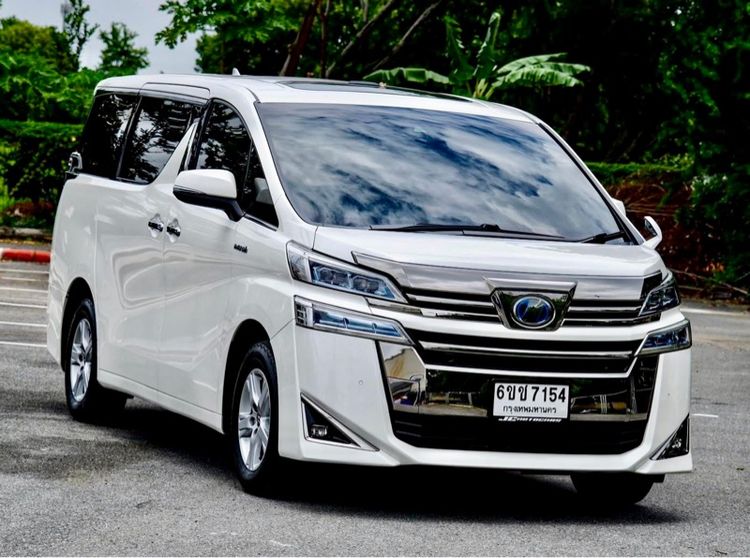 รถ Toyota Vellfire 2.5 HV X 4WD สี ขาว
