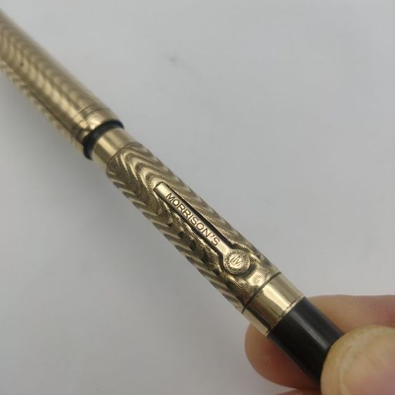 ปากกา หัวแร้งโบราณ งานเก่าอเมริกา Fountain Pen แบรนด์ Morrisons หัวปากกา ทอง 14K โบราณยุค1900s รูปที่ 16