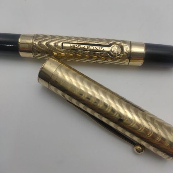 ปากกา หัวแร้งโบราณ งานเก่าอเมริกา Fountain Pen แบรนด์ Morrisons หัวปากกา ทอง 14K โบราณยุค1900s รูปที่ 5