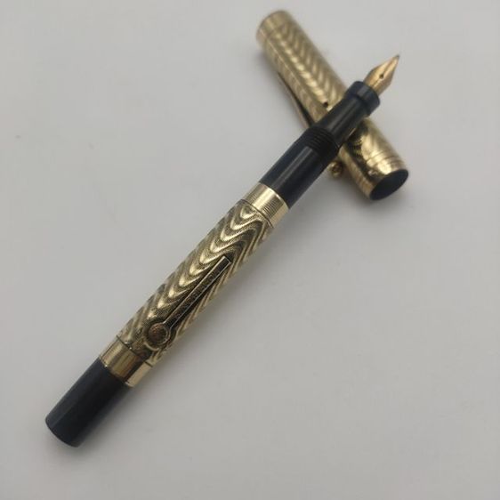 ปากกา หัวแร้งโบราณ งานเก่าอเมริกา Fountain Pen แบรนด์ Morrisons หัวปากกา ทอง 14K โบราณยุค1900s รูปที่ 4