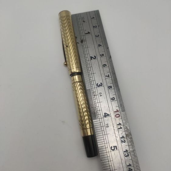 ปากกา หัวแร้งโบราณ งานเก่าอเมริกา Fountain Pen แบรนด์ Morrisons หัวปากกา ทอง 14K โบราณยุค1900s รูปที่ 12