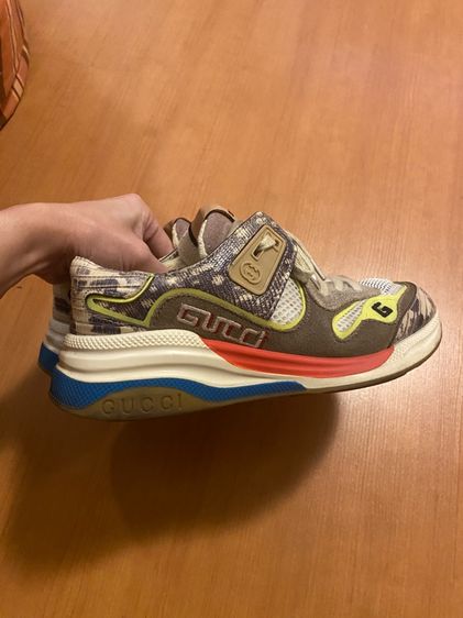 กุชชี ULTRAPACE ACE Snake Leather Distressed Suede Women Sneakers พร้อมกล่องค่ะ รูปที่ 4