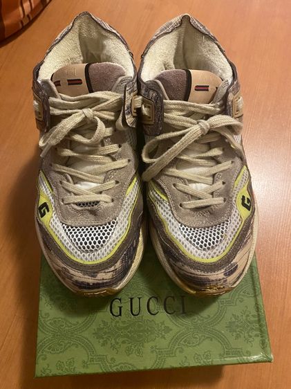 กุชชี ULTRAPACE ACE Snake Leather Distressed Suede Women Sneakers พร้อมกล่องค่ะ