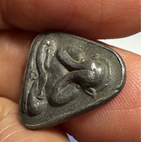 พระปิดตาพิมพ์สามเหลี่ยม เนื้อตะกั่ว หลวงพ่อน้อย วัดธรรมศาลา จ.นครปฐม ปี 2512 รูปที่ 6