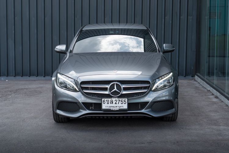 Mercedes-Benz C-Class 2018 C350 Sedan ปลั๊กอินไฮบริด (PHEV) ไม่ติดแก๊ส เกียร์อัตโนมัติ เทา รูปที่ 2