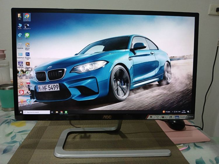 IPS AOC 22นิ้ว สวยๆ.ใหม่ มาก ไร้ตำหนิ ต่อใช้งานได้ภาพสวย 