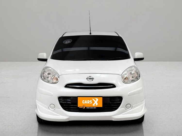 Nissan March 2013 1.2 E Sedan เบนซิน ไม่ติดแก๊ส เกียร์อัตโนมัติ ขาว รูปที่ 3