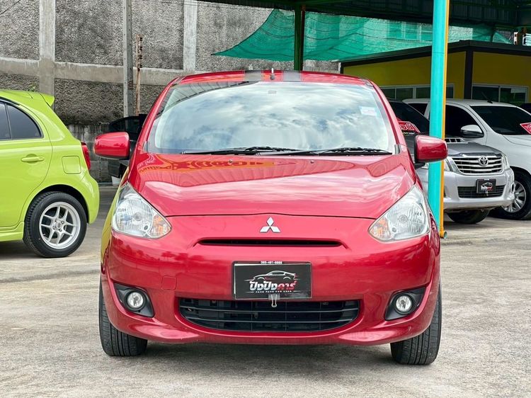 Mitsubishi Mirage 2014 1.2 GLS Sedan เบนซิน ไม่ติดแก๊ส เกียร์อัตโนมัติ แดง รูปที่ 2
