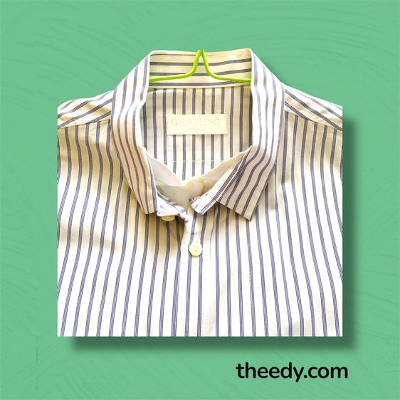 เสื้อเชิ้ตแขนยาว ยี่ห้อ Grand G ลายทาง ใส่ทำงานดี รูปที่ 3