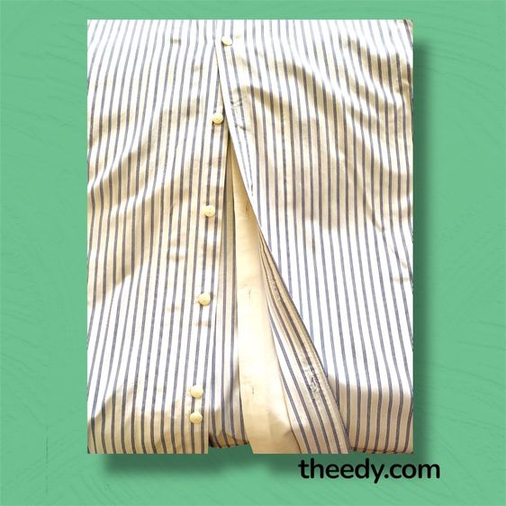 เสื้อเชิ้ตแขนยาว ยี่ห้อ Grand G ลายทาง ใส่ทำงานดี รูปที่ 4