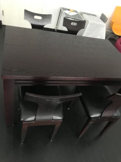 โต๊ะอาหารไม้ 4 ที่นั่ง ชุด รูปที่ 6