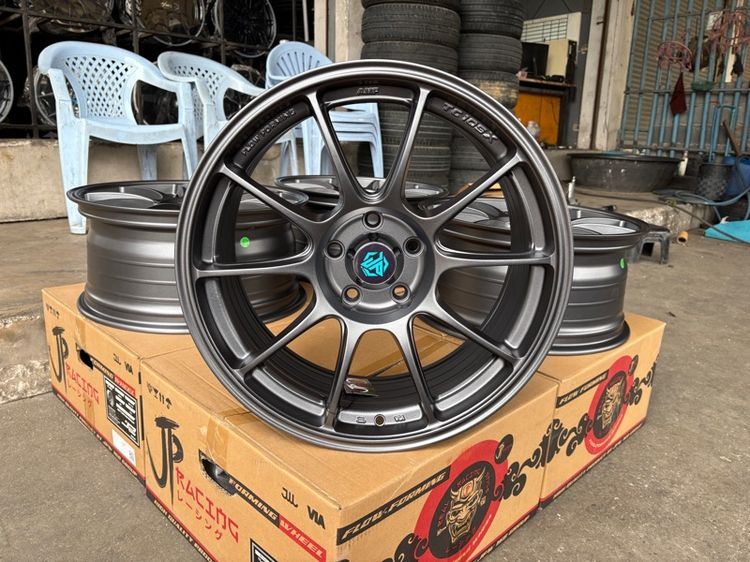 ล้อแม็กมือ1 ขอบ18 TC105X 5รู114 กว้าง8.5 ออฟ35 สีเทากัน ล้อเบา FLOW FORMING งานJP งานสวยมากๆ รูปที่ 4