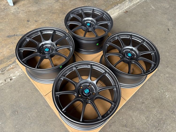 ล้อแม็กมือ1 ขอบ18 TC105X 5รู114 กว้าง8.5 ออฟ35 สีเทากัน ล้อเบา FLOW FORMING งานJP งานสวยมากๆ รูปที่ 3