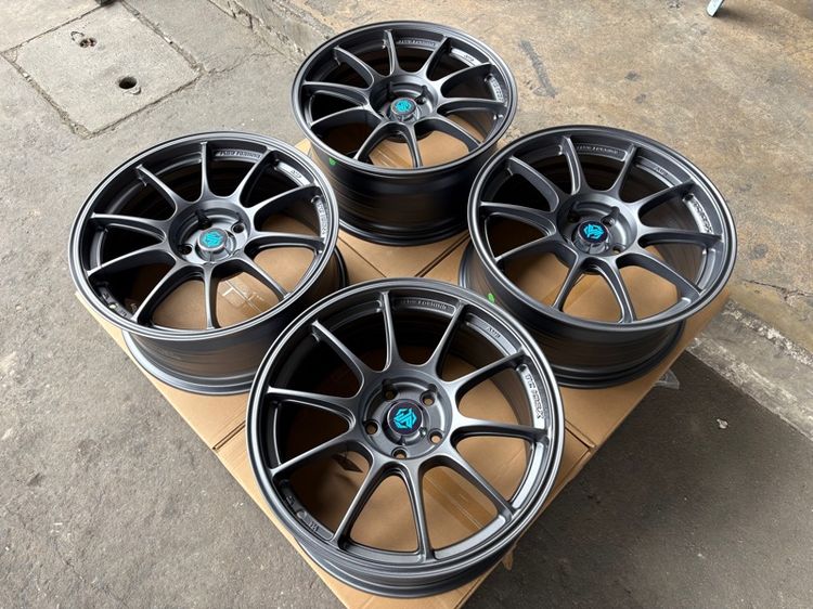 ล้อแม็กมือ1 ขอบ18 TC105X 5รู114 กว้าง8.5 ออฟ35 สีเทากัน ล้อเบา FLOW FORMING งานJP งานสวยมากๆ รูปที่ 2