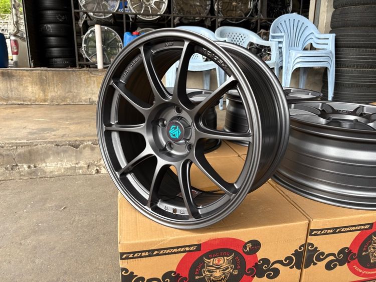 ล้อแม็กมือ1 ขอบ18 TC105X 5รู114 กว้าง8.5 ออฟ35 สีเทากัน ล้อเบา FLOW FORMING งานJP งานสวยมากๆ รูปที่ 5