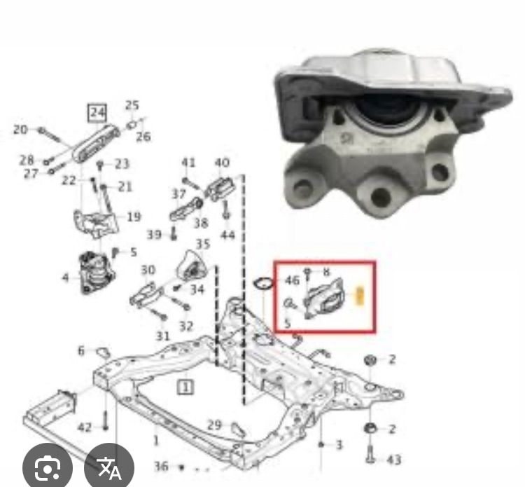 ยางแท่นเครื่อง Volvo S80 V60 V70 S60 XC60 XC90 S90 ของแท้ สภาพดี 2010 2011 2012 2013 2014 2015 2016 31277689 31460716 รูปที่ 12
