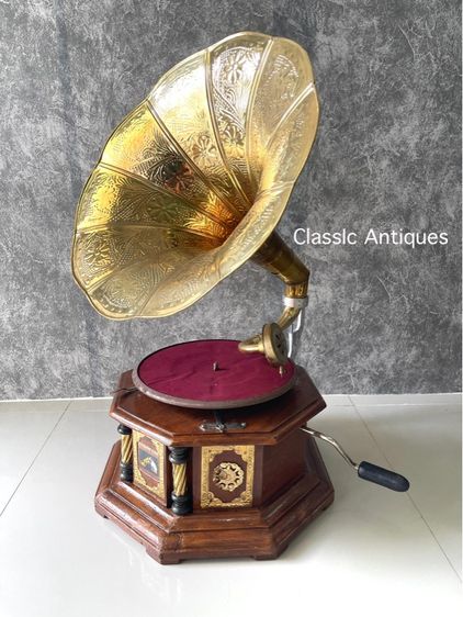 เครื่องเล่นแผ่นเสียง ปากแตรทองเหลือง รูปที่ 9