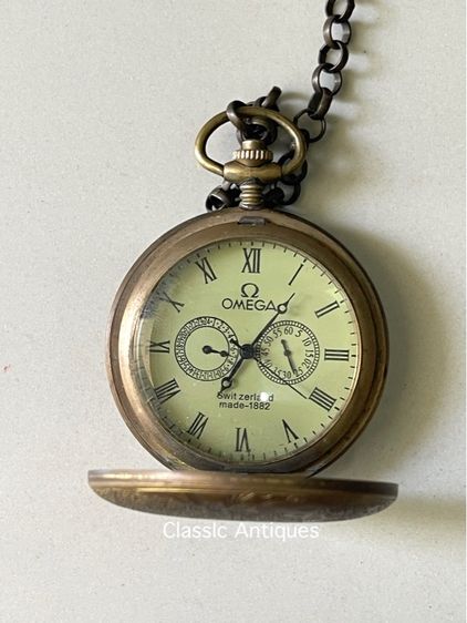 นาฬิกาตลับ ทองเหลือง สะสม รูปที่ 8