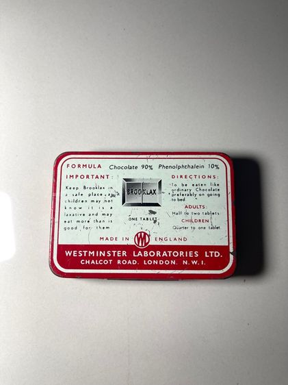 กล่อง BROOKLAK เก่าโบราณสะสม รูปที่ 3