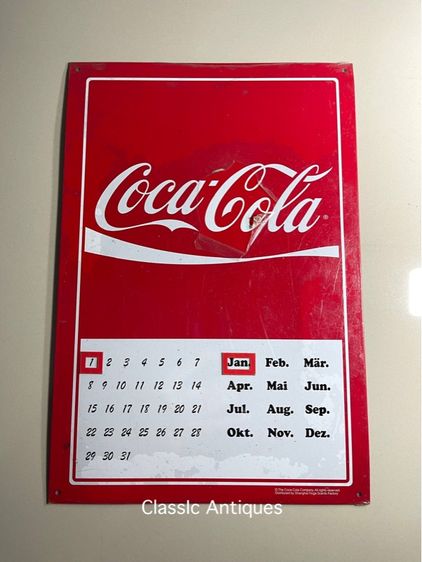 ปฎิทิน โค้ก โคคา-โคล่า เก่าสะสม