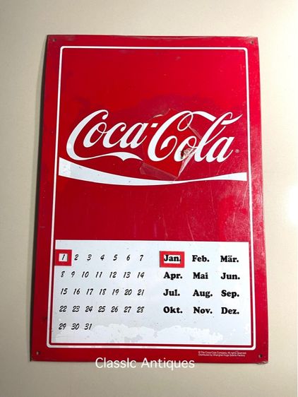 ปฎิทิน โค้ก โคคา-โคล่า เก่าสะสม รูปที่ 3