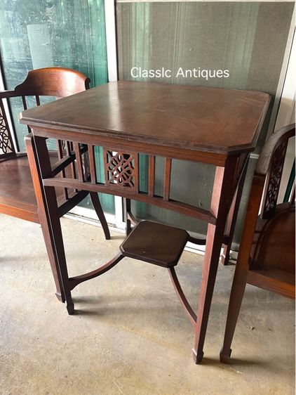 โต๊ะ เก้าอี้ ขาศรไม้สักสะสม รูปที่ 10