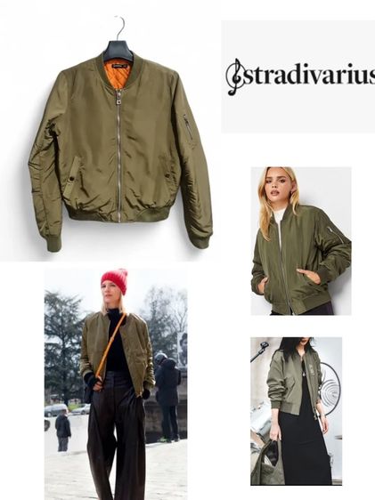 แขนยาว อื่นๆ Stradivarius แท้ 💯 Bomber Jacket