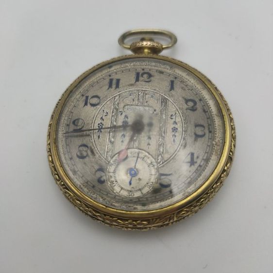 นาฬิกาพกโบราณ วินเทจ แบรนด์ Pallas ยุคปี 1900' ขนาด 48มม case Monitor ทองชุบงานโบราณ นาฬิกาไม่เดิน มะยมหลุดหายไป 