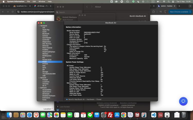 MacBook Air M1 (2023) – 16GB RAM, 256GB Storage รูปที่ 11