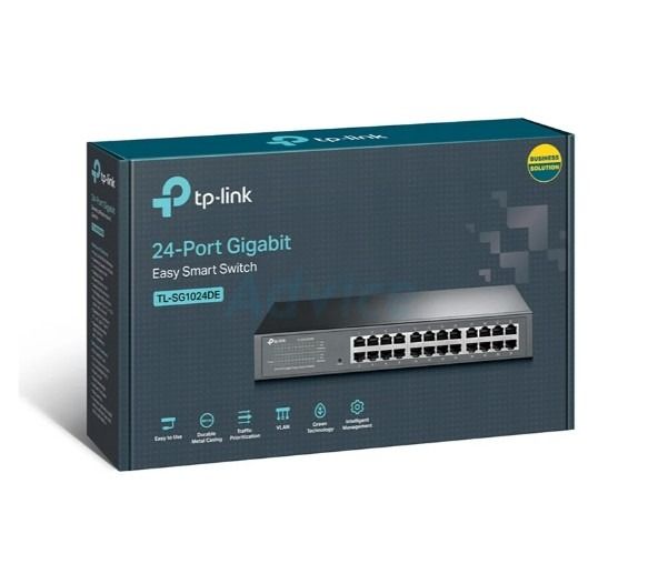 Managed Switch TP-Link 24 Port Gigabit Switching Hub TL-SG1024DE (11") ประกัน lifetime