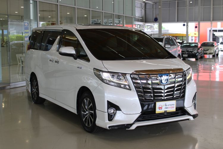 Toyota Alphard 2015 2.5 HV 4WD Van ไฮบริด ไม่ติดแก๊ส เกียร์อัตโนมัติ ขาว รูปที่ 3