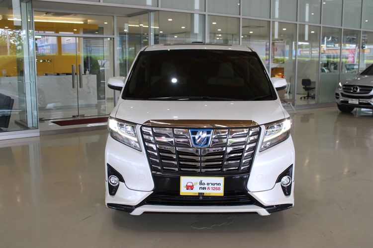 Toyota Alphard 2015 2.5 HV 4WD Van ไฮบริด ไม่ติดแก๊ส เกียร์อัตโนมัติ ขาว รูปที่ 2