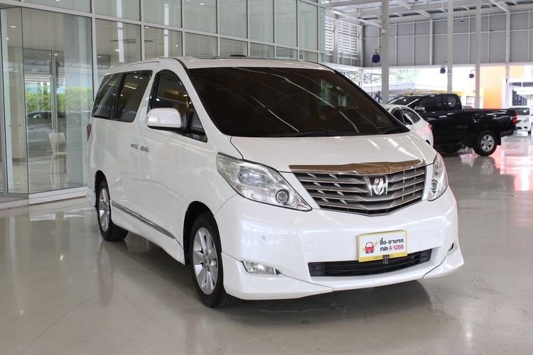 Toyota Alphard 2009 3.5 V Van เบนซิน ไม่ติดแก๊ส เกียร์อัตโนมัติ ขาว รูปที่ 3