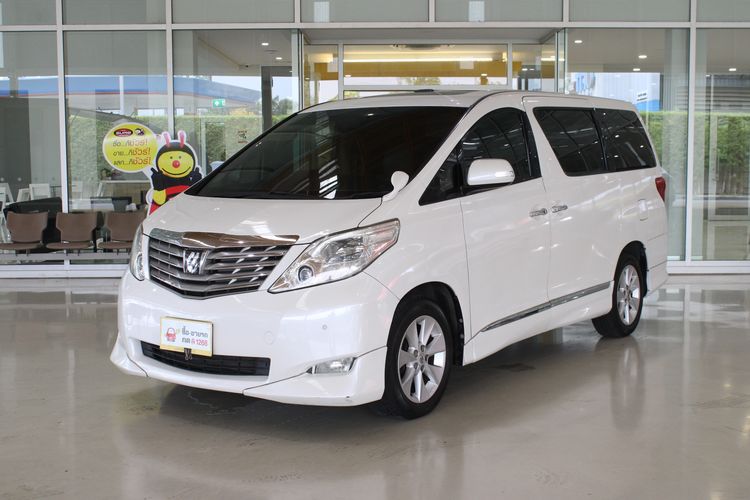 Toyota Alphard 2009 3.5 V Van เบนซิน ไม่ติดแก๊ส เกียร์อัตโนมัติ ขาว