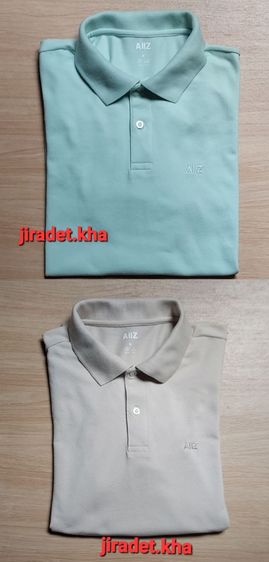 AIIZเสื้อโปโลผู้ชาย  สินค้าไซส์ (M.) สินค้ามี 2  สีตามภาพถ่าย สภาพเสื้อสมบูรณ์ ใช้งานน้อยมาก (ราคาขายต่อ 1 ตัว) รูปที่ 2