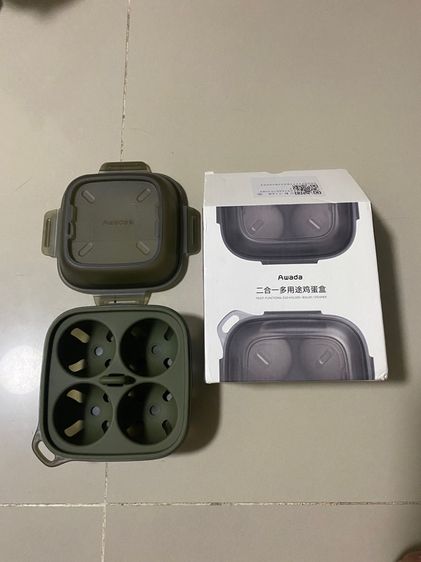 2-in-1 กล่องไข่ Outdoor Camping กล่องเก็บไข่และ Steamer Shatterproof Leakproof แบบพกพา รูปที่ 3