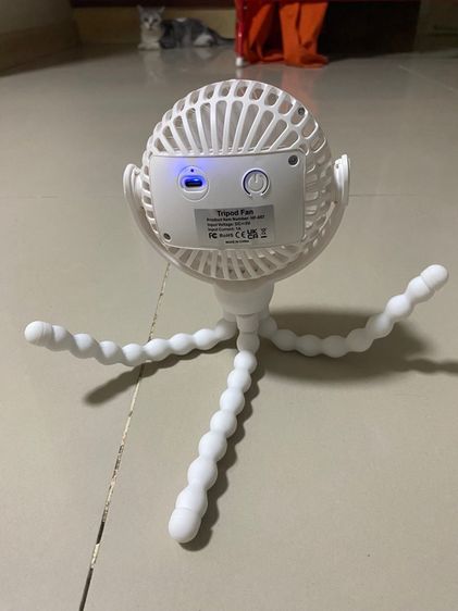 พัดลมติดรถเข็นเด็กแบบพกพา,พัดลม USB รถเข็นนักเรียนใช้เดินเงียบคลิปเตียงขนาดเล็กมหัศจรรย์สำหรับเด็ก พัดลมปลาหมึก  รูปที่ 3