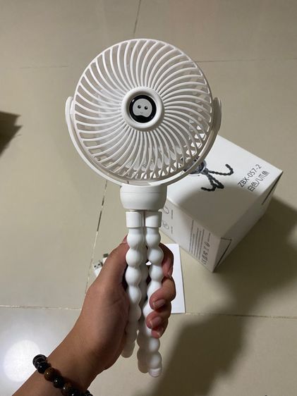 พัดลมติดรถเข็นเด็กแบบพกพา,พัดลม USB รถเข็นนักเรียนใช้เดินเงียบคลิปเตียงขนาดเล็กมหัศจรรย์สำหรับเด็ก พัดลมปลาหมึก  รูปที่ 4