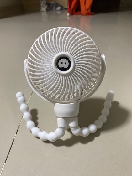 พัดลมติดรถเข็นเด็กแบบพกพา,พัดลม USB รถเข็นนักเรียนใช้เดินเงียบคลิปเตียงขนาดเล็กมหัศจรรย์สำหรับเด็ก พัดลมปลาหมึก  รูปที่ 2