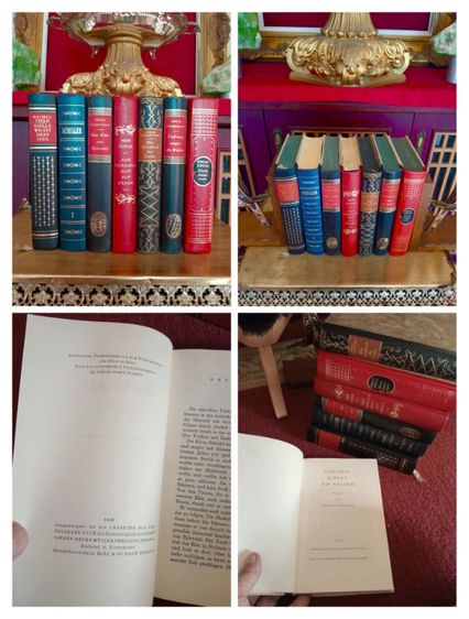 หนังสือพจนานุกรมภาคภาษาอังกฤษปกหนังเก่าโบราณสภาพเยี่ยม รูปที่ 3