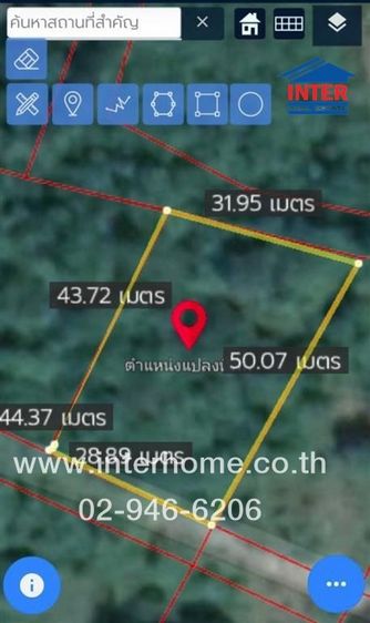 ไม่ใช่ ที่ดินเปล่า 374 ตร.ว. ที่ดินเปล่า ใกล้โรงพยาบาลส่งเสริมตำบลบ้านนา เชียงใหม่ ถนนหมายเลข108 จอมทอง เชียงใหม่ รูปที่ 2