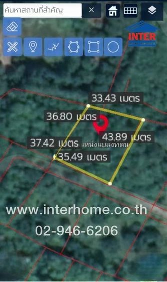 ไม่ใช่ ที่ดินเปล่า 374 ตร.ว. ที่ดินเปล่า ใกล้โรงพยาบาลส่งเสริมตำบลบ้านนา ถนนหมายเลข 108 จอมทอง เชียงใหม่ รูปที่ 2