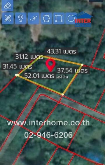 ที่ดินเปล่า 415 ตร.ว. ที่ดินเปล่า ใกล้โรงพยาบาลส่งเสริมตำบลบ้านนา ถนนหมายเลข 108 จอมทอง เชียงใหม่