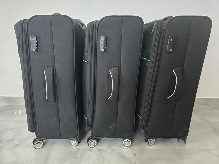 3 Large Travel Suitcases with Wheels - กระเป๋าเดินทางใบใหญ่ 3 ใบ พร้อมล้อ รูปที่ 3
