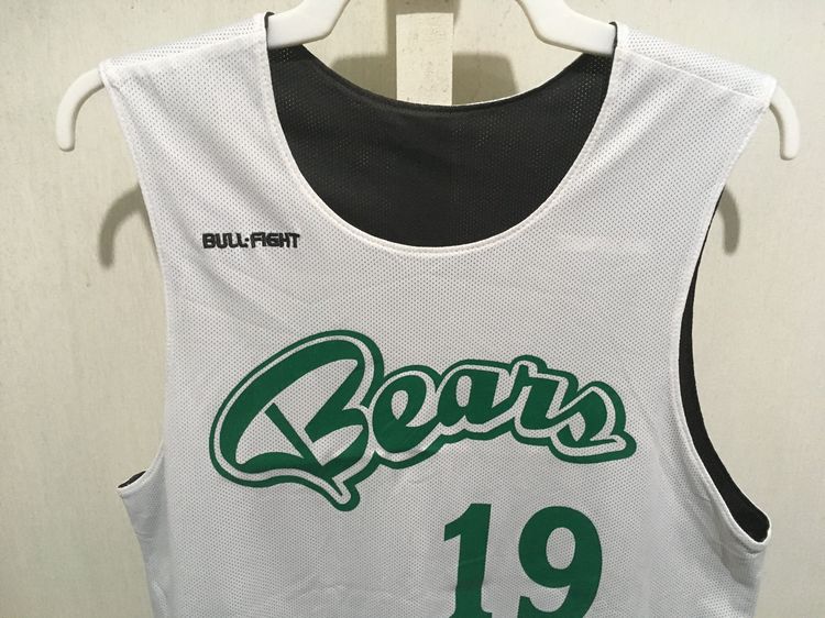 เสื้อกีฬา BasketBall แบรนด์ BULL-FIGHT (ใส่ได้2ด้าน) สีขาวกับดำ รูปที่ 9